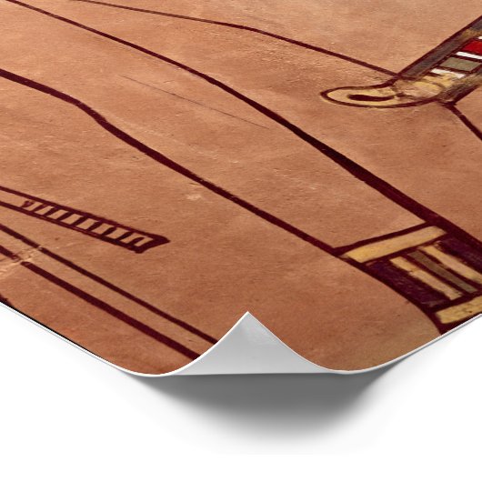 アメンホテプIIは天使を唇まで上げた ポスター (角)