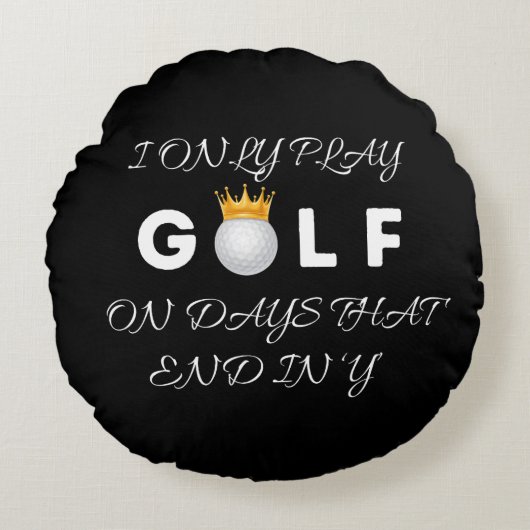 アメーカスタムジングなゴルフピロー新デザイン ラウンドクッション (正面)