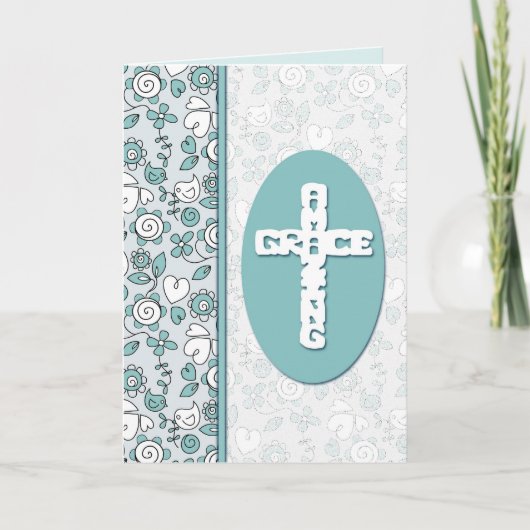 アメージドグレースブルーバードドパーソナライズされたルズ シーズンカード (正面)