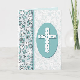 アメージドグレースブルーバードドパーソナライズされたルズ シーズンカード