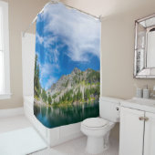 アメージングアルパイン湖 シャワーカーテン (インサイチュ)