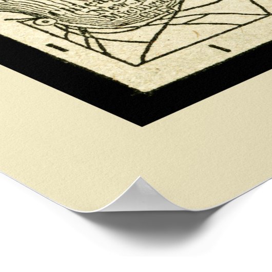 アメージングアンティークミシガンの地図 ポスター (角)