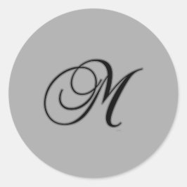 アメージングイニシャルMモノグラム ラウンドシール