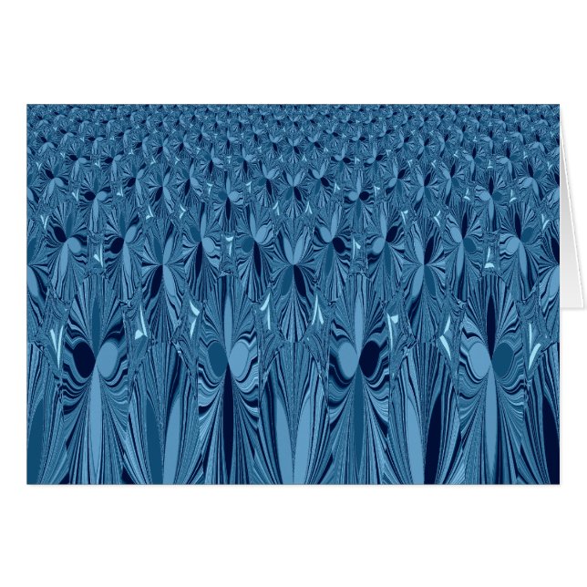 アメージングイリジングブルー万華鏡のように千変万化するパターンアート (正面横)