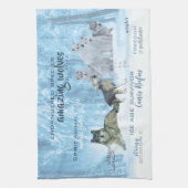 アメージングウォルフタイポグラフィ |パーソナライズされた | キッチンタオル (縦)