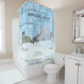 アメージングウォルフタイポグラフィ |パーソナライズされた | シャワーカーテン (インサイチュ)