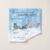 アメージングウォルフタイポグラフィ |パーソナライズされた | バスタオルセット (ウォッシュタオル)