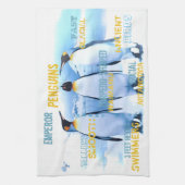 アメージングエンプレペンギンタイポグラフィアート キッチンタオル (縦)