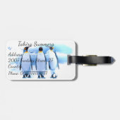 アメージングエンプレペンギンタイポグラフィアート ラゲッジタグ (裏面横)