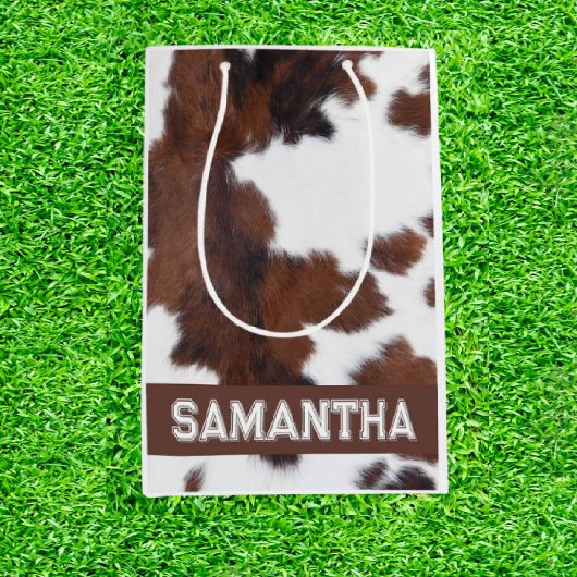 アメージングカウズプリント ミディアムペーパーバッグ