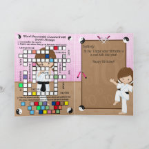 アメージングガールズカラートシークレットメッセージハッピーバースデー