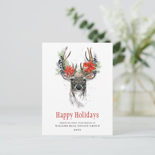 アメージングクリスマスディアホリディグリーティ企業のング ポストカード (スタンド正面)