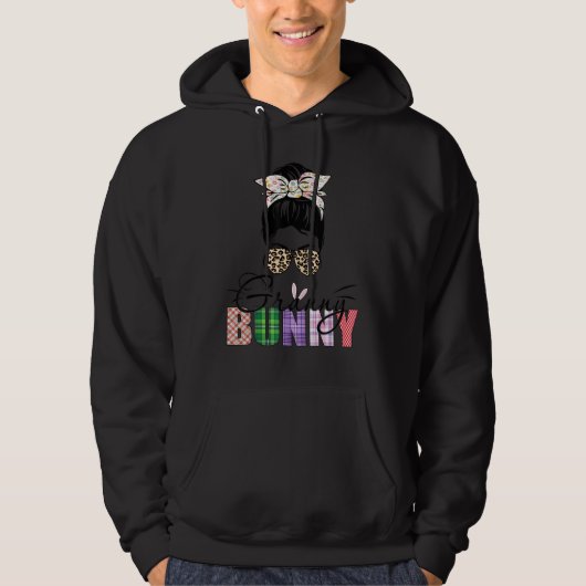 アメージンググラニーバニーメッシーバンヒョウHappy Easte パーカ (正面)
