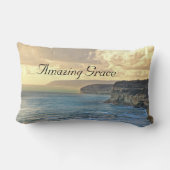アメージンググレース海サンセットカスタム装飾用クッション ランバークッション (裏面)