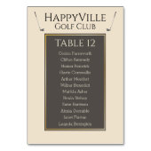 アメージングゴルフイベントカラフルファブテーブル番号 テーブルナンバー (裏面)