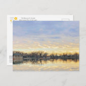 アメージングサンセットオーバーワシントンパークレイクデンバー ポストカード (正面/裏面)