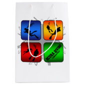 アメージングスキューバダイビングアーバンスタイル ミディアムペーパーバッグ (正面)