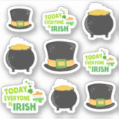 アメージングセントパトリックの日テーマ シール (正面)