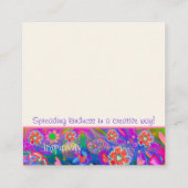 アメージングデイ引用文おもしろいハートカインドネスカード スクエア名刺 (裏面)