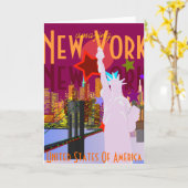 アメージングニューヨーク カード (黄色い花)