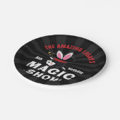 アメージングネームマジシャン誕生日、任意の年齢パーティー ペーパープレート (アングル)
