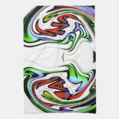 アメージングハクナマタタタワールアートプリント キッチンタオル (縦)