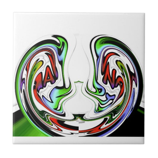 アメージングハクナマタタタワールアートプリント タイル (正面)