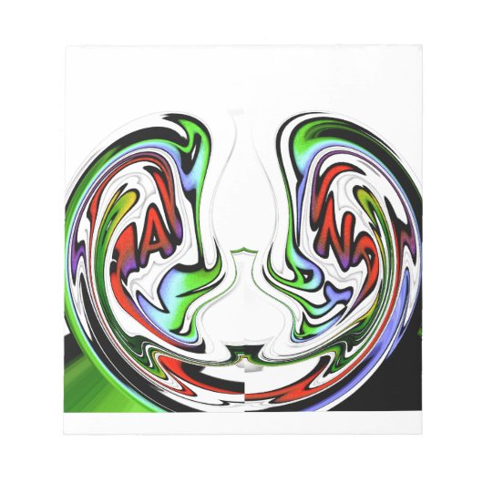 アメージングハクナマタタタワールアートプリント ノートパッド (正面)