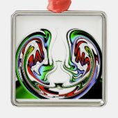 アメージングハクナマタタタワールアートプリント メタルオーナメント (正面)