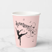 アメージングバレリーナ踊りとミュージックグリーン 紙コップ (裏面)