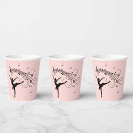 アメージングバレリーナ踊りとミュージックグリーン 紙コップ