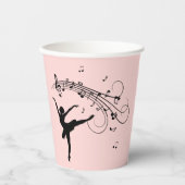 アメージングバレリーナ踊りとミュージックグリーン 紙コップ (正面)