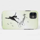 アメージングバレリーナ踊りとミュージックグリーン Case-Mate iPhoneケース (裏面(横))