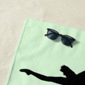 アメージングバレリーナ踊りと音楽 ビーチタオル (インサイチュ)