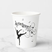 アメージングバレリーナ踊りと音楽 紙コップ (正面)