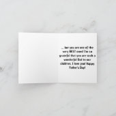 アメージングパパ&夫 |父カスタムの日の写真 カード (内部)