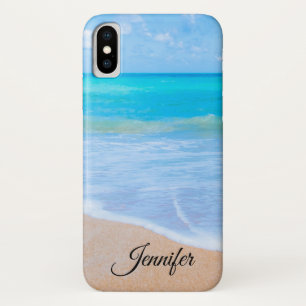 アメージングビーチトロピカルシーンフォトカスタム iPhone X ケース