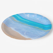 アメージングビーチ熱帯シーンフォト ペーパープレート (アングル)