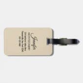 アメージングビーチ熱帯シーンフォト ラゲッジタグ (裏面横)