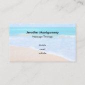 アメージングビーチ熱帯シーンフォト 名刺 (裏面)