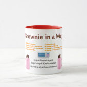 アメージングファッジブラウニーおもしろいレシピマグ マグカップ (中央)
