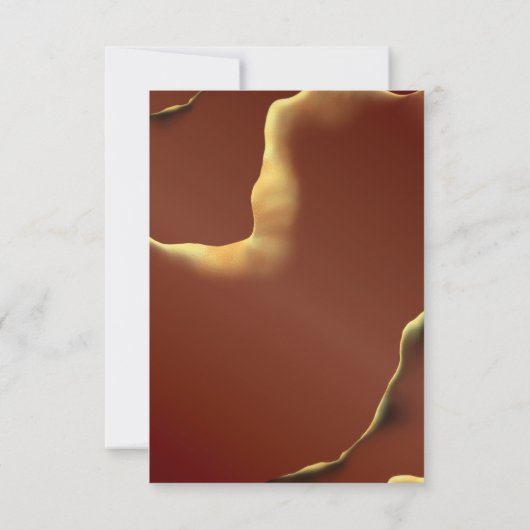 アメージングファブ結婚ズインクイージアーストーネ赤抽象芸術 招待状 (裏面)