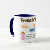 アメージングフランスのトーストおもしろいレシピマグ マグカップ (正面左)