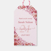 アメージングフローラピンク21誕生日 ギフトタグ (裏面)