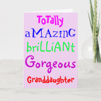 アメージングブリリアントゴスパーソナライズされた誕生日 カード