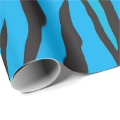 アメージングブルーとブラックタイガーストライプズ ラッピングペーパー (ロールコーナー)