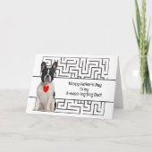 アメージングボストンテリアードッグパパハッピーファーザーズデイ カード (正面)