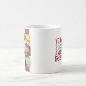 アメージングママママザーズデイ写真テンプレート コーヒーマグカップ (中央)