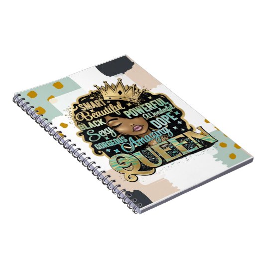 アメージングメラニンブラッククイーンウィメンママ ノートブック (右側)
