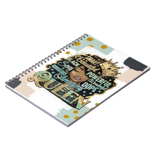 アメージングメラニンブラッククイーンウィメンママ ノートブック (左側)